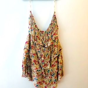 Forever 21 Flowered Tube Top